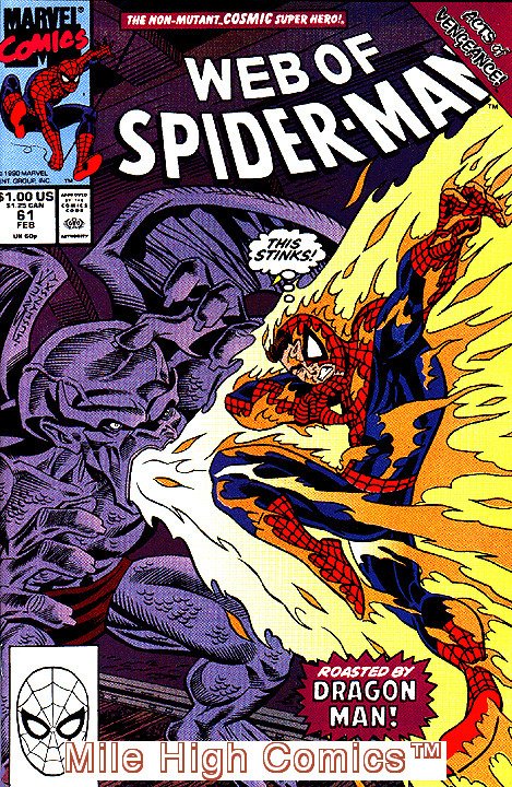 WEB OF SPIDER-MAN (1985 Series)  (MARVEL) #61 Very Good Comics Book