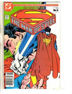 Lot Of 6 Superman Man Of Steel DC Comic Books # 1 2 3 4 5 6 Batman Flash JG5