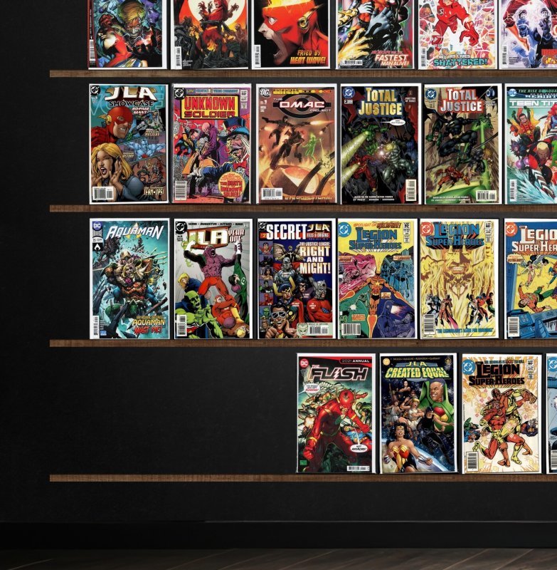 Huge Lot 140+ Comics with The Flash, Justice League & More!