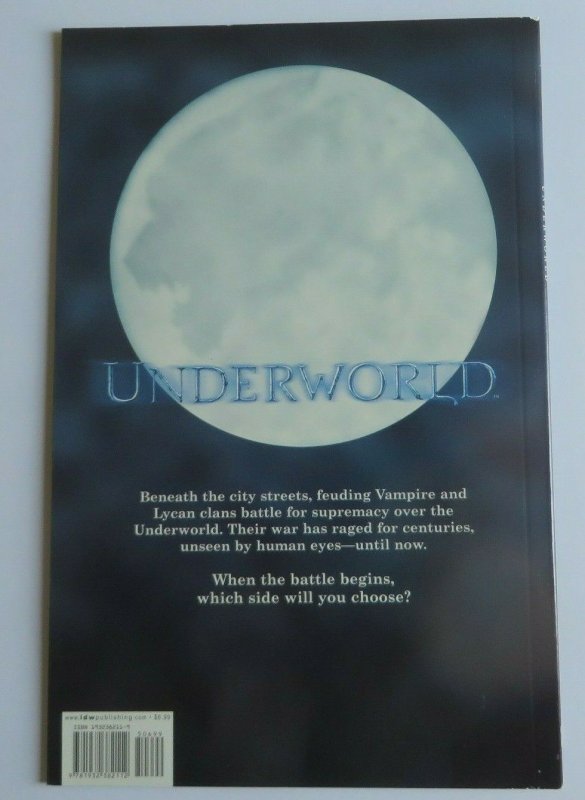 Underworld #1 VF+ Kate Beckinsale Cover IDW Comic 1st Print 2003 Movie