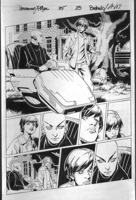 Uncanny X-Men #25 Page 23- Original Comic Book Art 2013-Bachalo-Al Vey-Prof X-FN