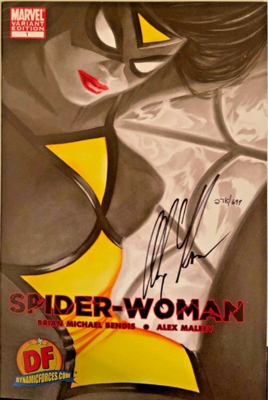  Spider-Woman #1 DF Dynamic Forces Exclusive Variant Signed Alex Ross With COA.