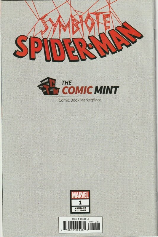 Symbiote Spider-Man  1 Comic Mint Exclusive Variant NM Marvel B2