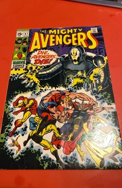 The Avengers #67 (1969) 1st Ultron cover
