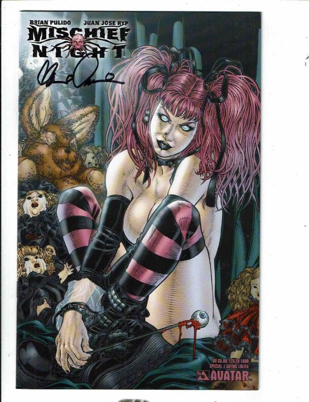 3 Comics 777 The Wrath 2 Mischief Night 1 SIGNED Gothic Lolita Flesh Cool 1 J309