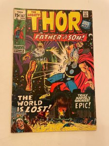 The Mighty Thor # 187 FN Marvel Comic Book Loki Sif Odin Asgard 25 LI2