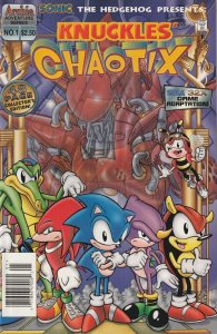 Knuckles Chaotix # 1 CPV Newsstand $2.50 NM- Archie Adventure 1996 Rare [A1]