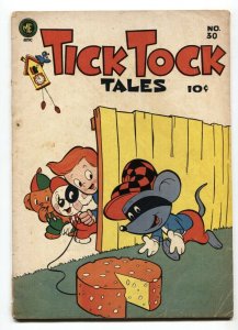 Tick Tock Tales #16 comic book GOLDEN-AGE-Tom-Tom-Mighty Atom-Tin Giant-VG-