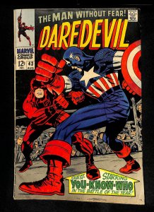 Daredevil #43 Vs. Captain America!