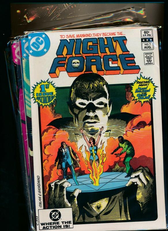 DC Comics FULL SET NIGHT FORCE #1-14 Wolfman/ Dracula VERY FINE+ (PF731) 