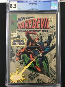 Daredevil #35 (1967) 8.5 CGC, Stan Lee story, Gene Colan art.