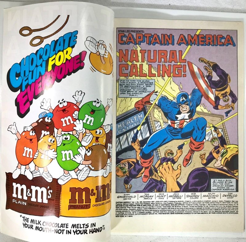 CAPTAIN AMERICA Comic # 336 — Where is Steve Rogers?  — 1987 Marvel Fine+ Cond 