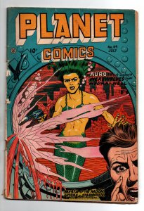 Planet Comics #49 - sci-fi adventure - 1947 - GD/VG