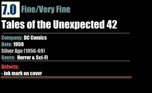 Tales of the Unexpected 42 (1959) FN/VF Silver Age DC Comics
