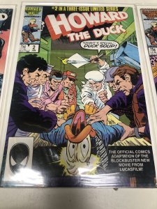 Howard The Duck (1986) Set # 1-3 Marvel Comics • Danny Fingeroth • Kyle Baker