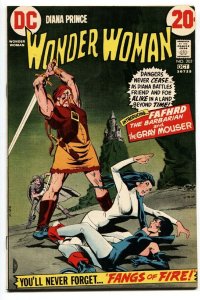 WONDER WOMAN #202-1st FAFHRD THE BARBARIAN! comic book VF/NM