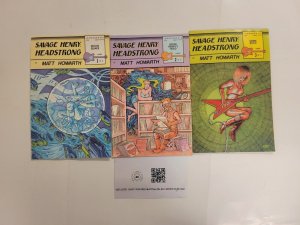 3 Savage Henry Rip Off Press Comic Books #1 2 3 Series 8 TJ36