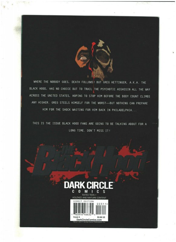 The Black Hood #3 VF 8.0 Dark Circle Comics 2017 Duane Swierczynski