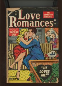 (1955) Love Romances #46: GOLDEN AGE ROMANCE! COMBINED SHIPPING! (1.5/1.8)
