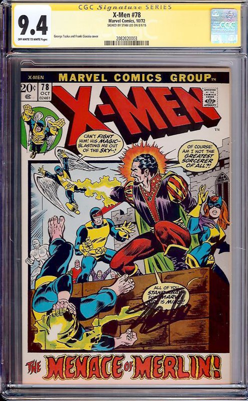 X-Men #78 (Marvel, 1972) CGC 9.4 Signature Series