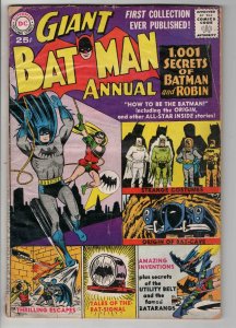 Batman Annual #1 VINTAGE 1961 DC Comics Origin of Batcave