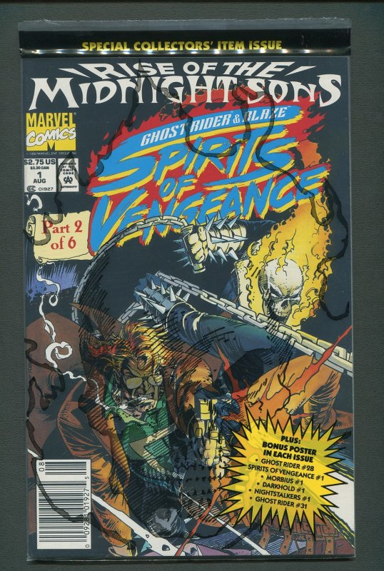 Ghost Rider Spirits of Vengeance #1 (poly-bag) MINT / Newsstand Variant 1992