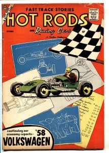 HOT RODS & RACING CARS #37--1958--VOLKSWAGEN--SILVER-AGE--COMIC BOOK