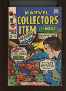 (1968) Marvel Collectors' Item Classics #16 - SILVER AGE! (4.0)