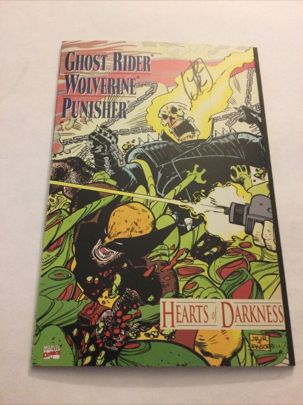 Ghost Rider Wolverine Punisher Heart Of Darkness Near Mint Signed John Romita Jr