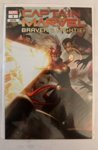 Captain Marvel: Braver & Mightier Brown Cover (2019)