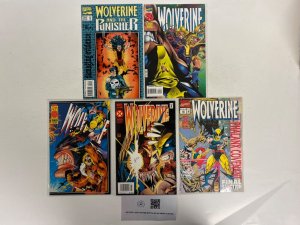 5 Wolverine Marvel Comic Books # 2 85 89 90 99 Defenders Iron Man Hulk 70 JS40