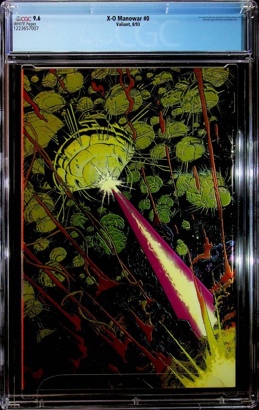 X-O Manowar #0  (1993) - CGC 9.6 - Cert#1223657007