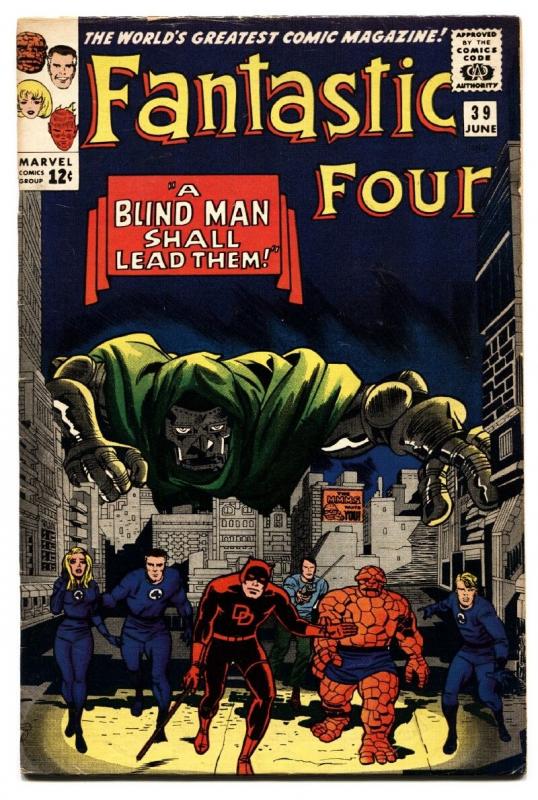 FANTASTIC FOUR #39 comic book 1965-MARVEL-SILVER-AGE-JACK KIRBY-HIGH GRADE