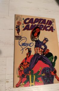 Captain America #111 (1969)Signed by steranko/Steranko Art some browning