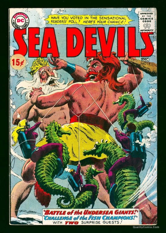 Sea Devils #14 VG/FN 5.0 White Pages