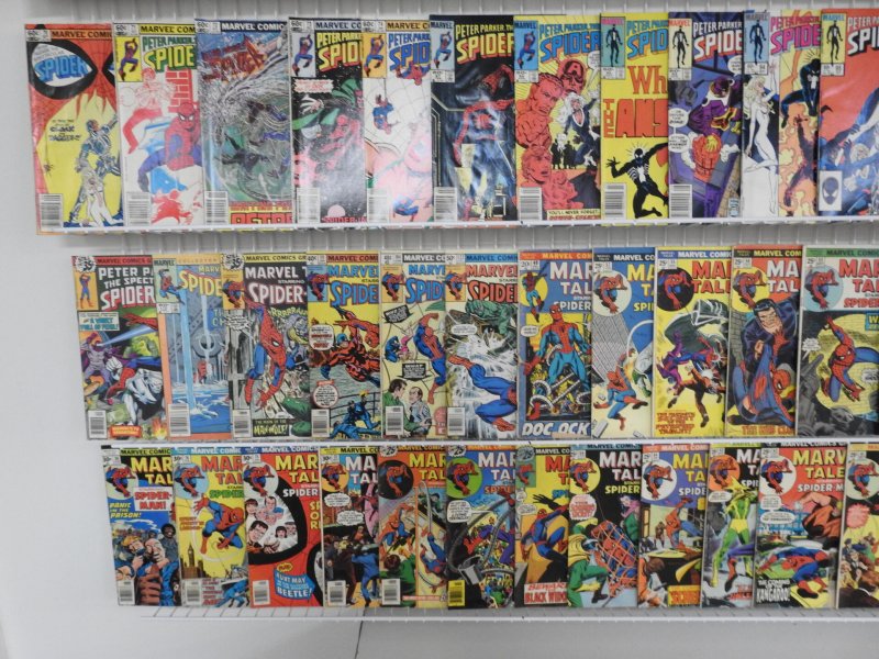 Huge Lot 130+ Low Grade Reader Comics W/ Spider-Man, Team-Up Avg VG Condition!