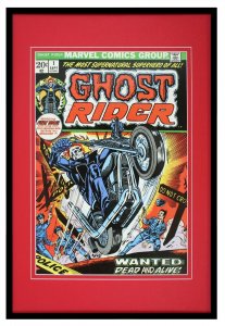 Ghost Rider #1 Marvel Framed 12x18 Official Repro Cover Display 