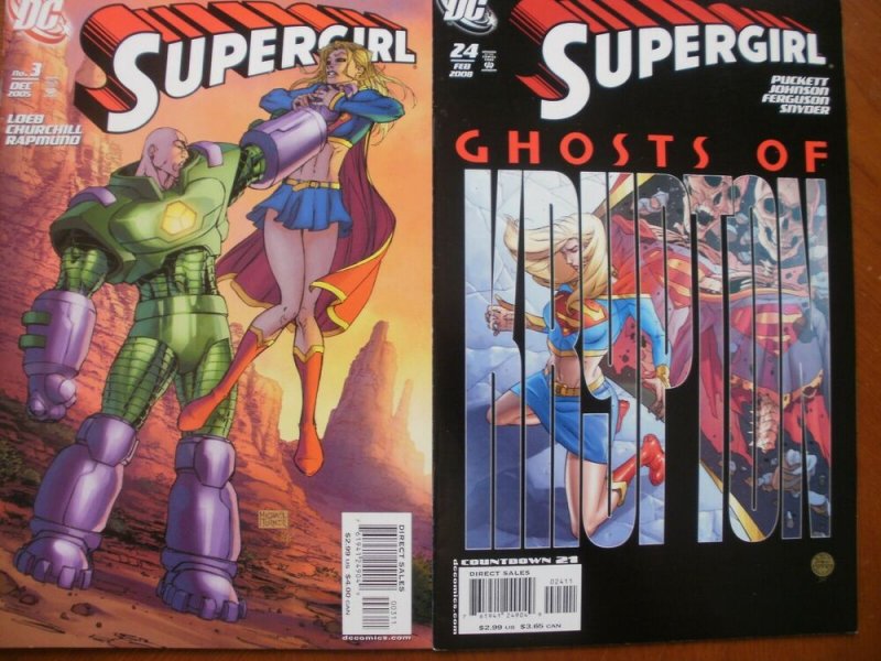 2 Near-Mint DC SUPERGIRL #3 (2005) #24 Ghosts of Krypton (2008) Puckett Loeb