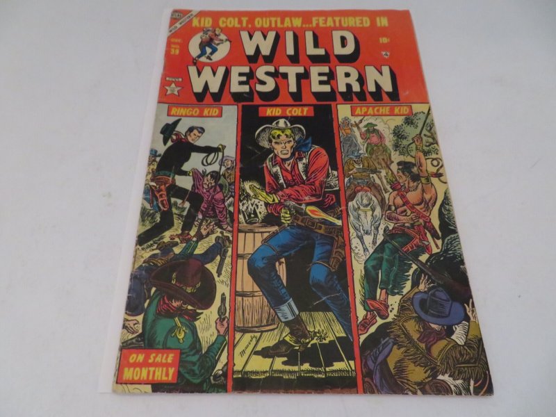 Atlas Wild Western #39 (1954) Kid Colt Comic Book GD 2.0