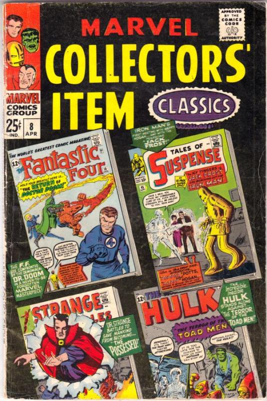 Marvel Collectors' Item #8 (Apr-67) FN/VF+ High-Grade Fantastic Four, Mr. Fan...