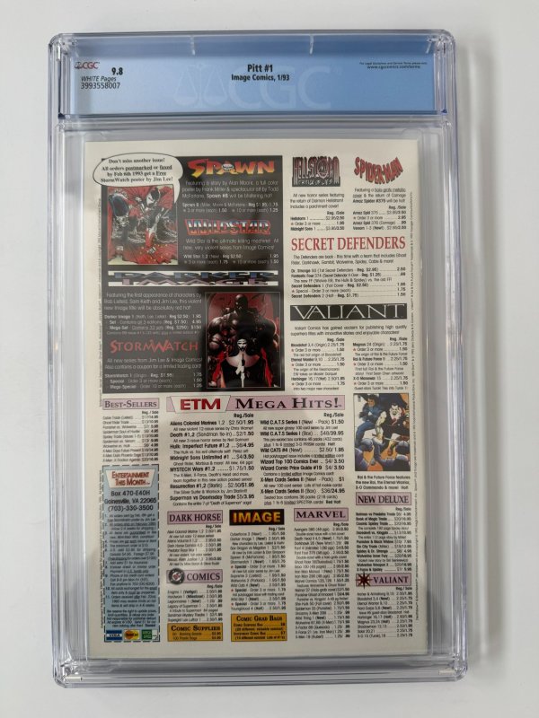 Pitt #1 CGC 9.8  - (1993) 1st Appearance Pitt
