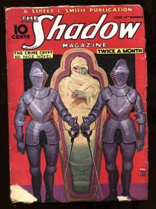 SHADOW--June 15 1934--MAXWELL GRANT--Mummy cover--Pulp Magazine