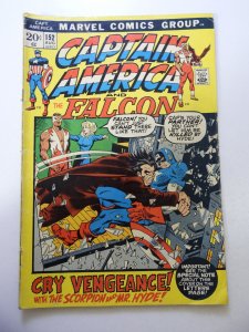 Captain America #152 (1972) GD Condition centerfold detached