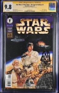 Star Wars: A New Hope ( 1997) # 1 ( CGC 9.8 SS) Signed & Sketch David Dorman