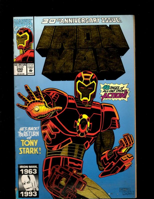 11 Comics Iron Man 270 273 276 279 288 290 292 Annual 15 Action Hour 7 ++ J369