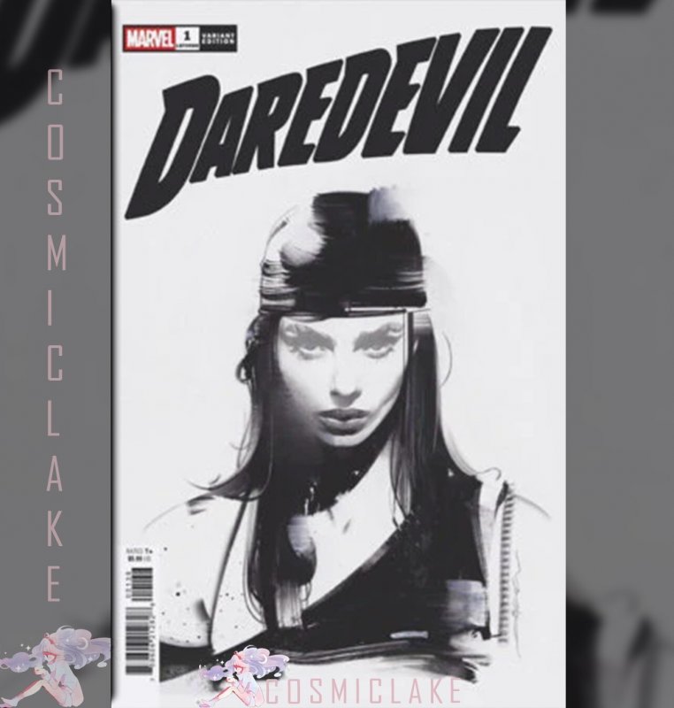 DAREDEVIL #1 DEKAL 1:500 RATIO ELEKTRA VARIANT PREORDER 4/1 ☪