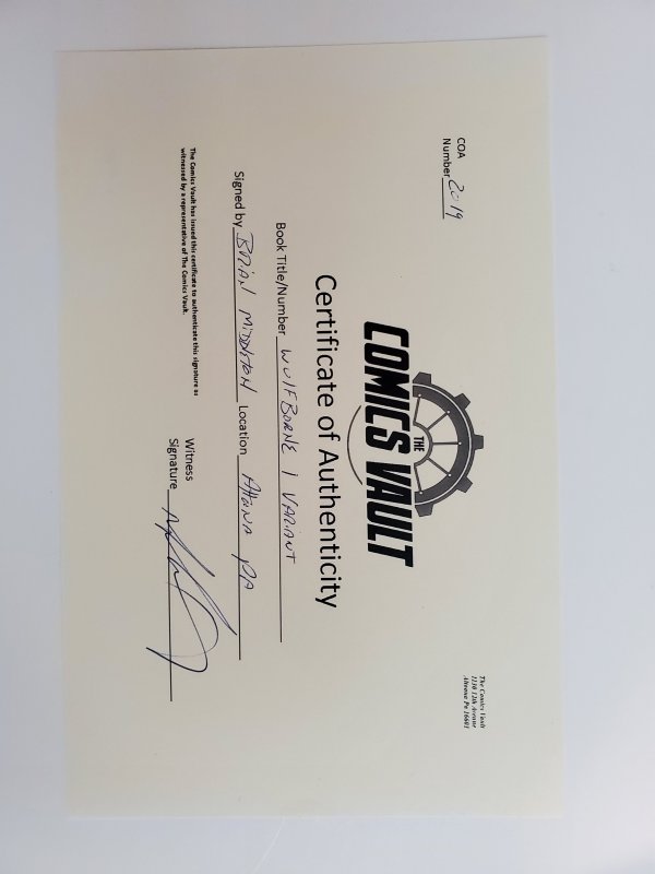 Wulfborne #1 Signed by Brian Middleton w/ COA