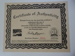 Marvel Boy #1 Variant Cover (2000) W/ COA VF- Condition