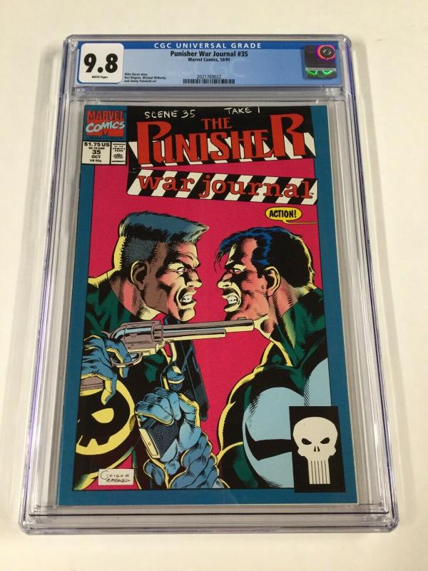 Punisher War Journal 35 Cgc 9.8 White Pages Marvel