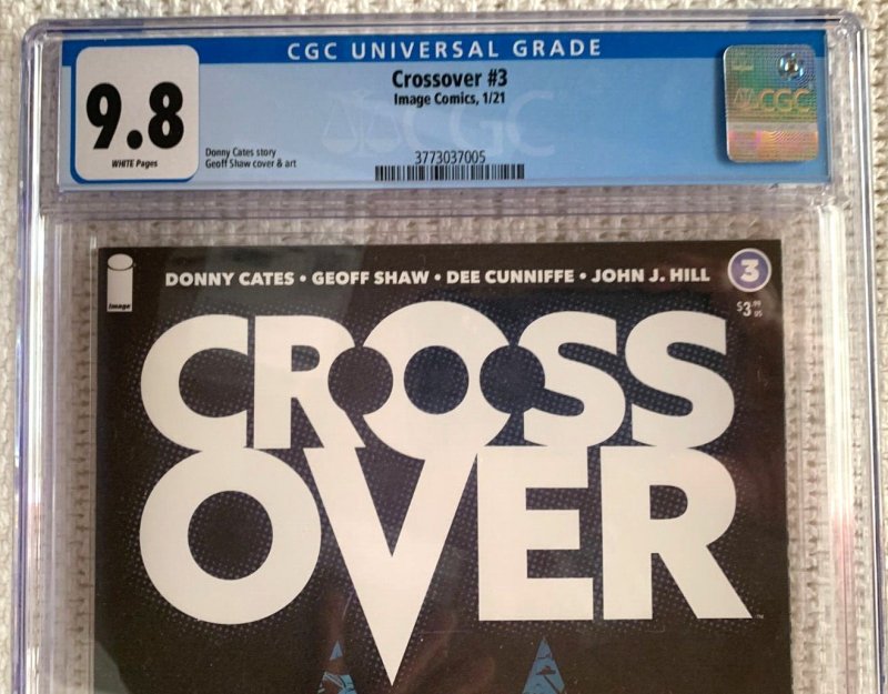 ??~HOT BOOK ~image~CROSSOVER #3~GEOFF SHAW COVER~CGC 9.8~HOT BOOK~??